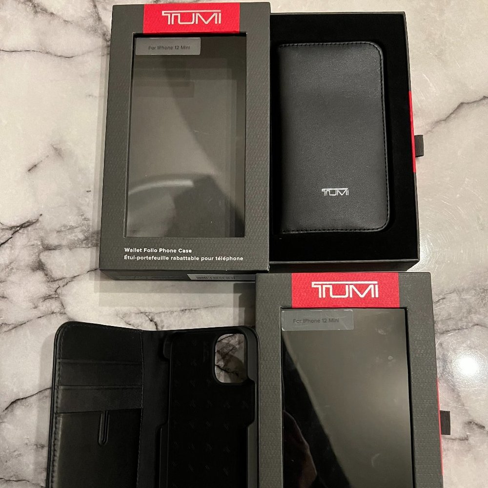 New in the box TUMI iPhone 12 Mini Folio Wallet Case